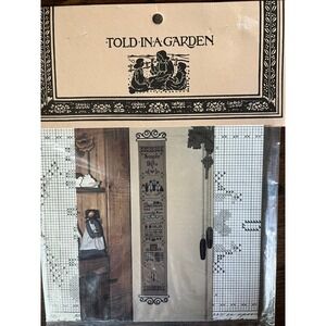 Told in a Garden Simple Gifts TG18 Cross Stitch Pattern Chart‎ NIP